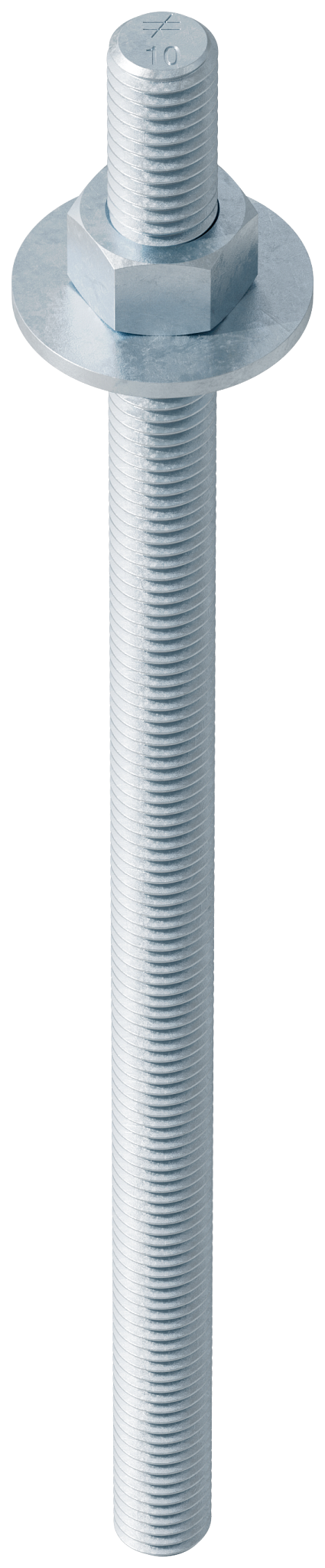 Simpson Strong-Tie RFB#4X10HDG RFB 1/2 in. x 10 in. Hot-Dip Galvanized Retrofit Bolt