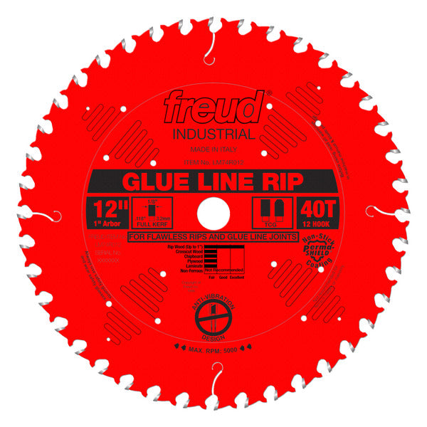 Freud 008925035923 12" x 40T Glue Line Ripping Blade