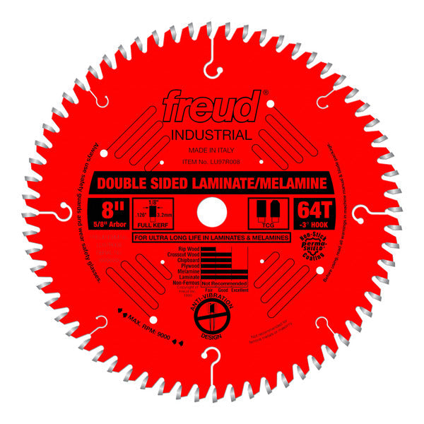 Freud 008925035954 8" x 64T Double Sided Laminate/Melamine Blade
