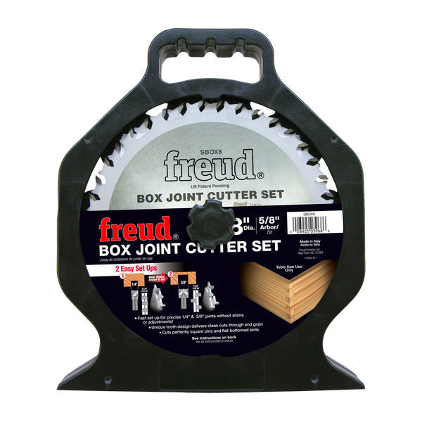 Freud 008925039686 8" x 20T Box Joint Cutter Set