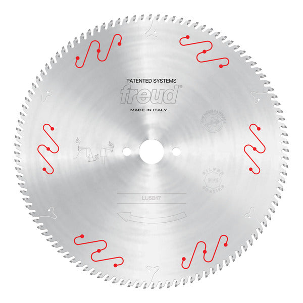Freud 008925052982 350mm x 108T Thin to Medium Aluminum & Non Ferrous Blades with Mechanical Clamping