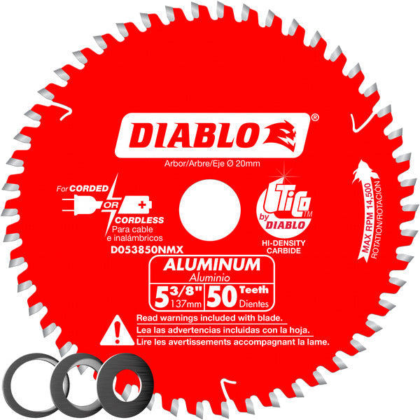 Diablo 008925143635 5-3/8 in. x 50 Tooth Aluminum Cutting Saw Blade
