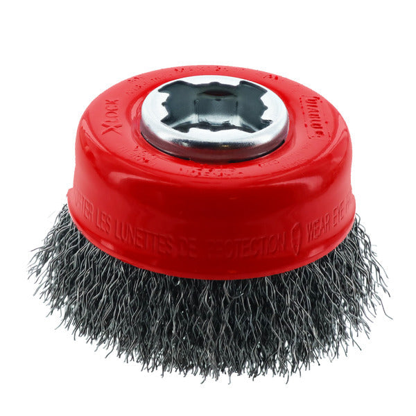 Diablo 008925147510 3 in. X-LOCK Carbon Steel Crimped Cup Brush