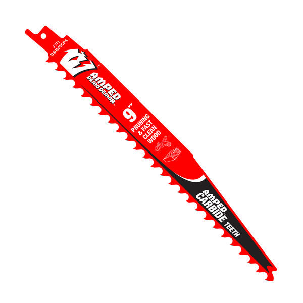 Diablo 008925171645 9" 3TPI AMPED™ Demo Demon™ Carbide Teeth Reciprocating Saw Blade for Pruning and Clean Wood