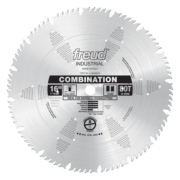 Freud 008925300854 16" x 80T Combination Blade