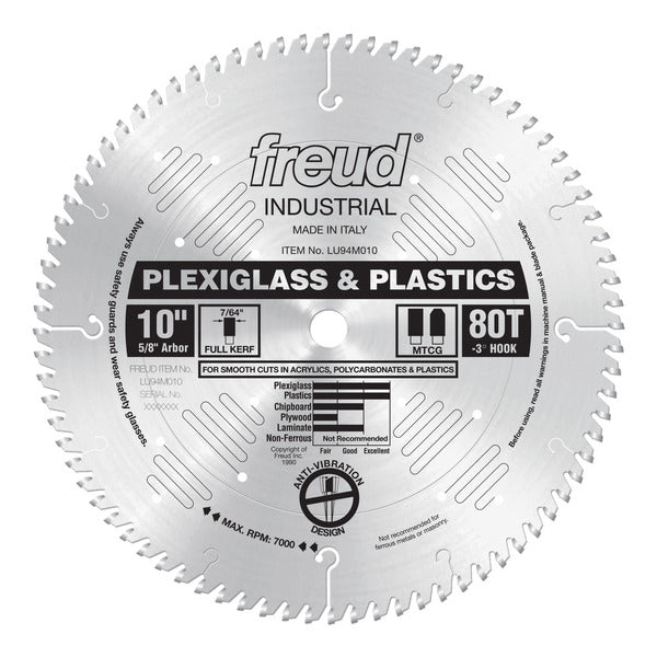 Freud 008925301417 10" x 80T Plastic Blade