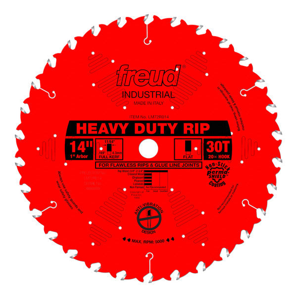 Freud 008925301509 14" x 30T Heavy-Duty Rip Blade