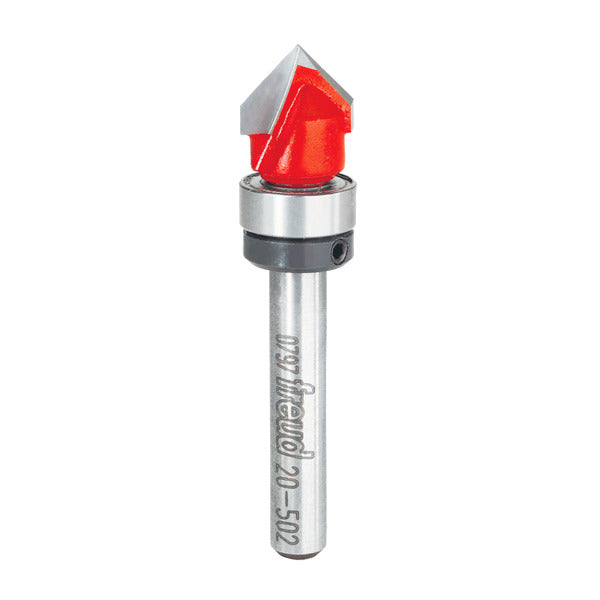 Freud 008925384762 1/2" (Dia.) 90° V Grooving Bit with 1/4" shank, 2-1/4" overall length