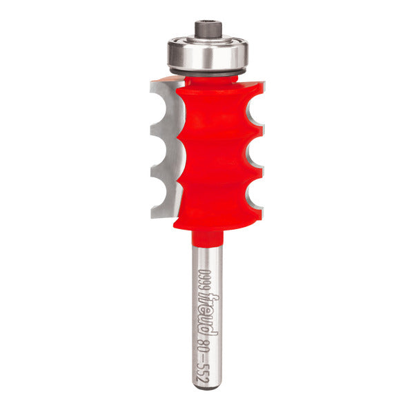 Freud 008925385912 1/8" Radius Triple Beading & Fluting Bit with 1/4" shank, 2-3/4" overall length