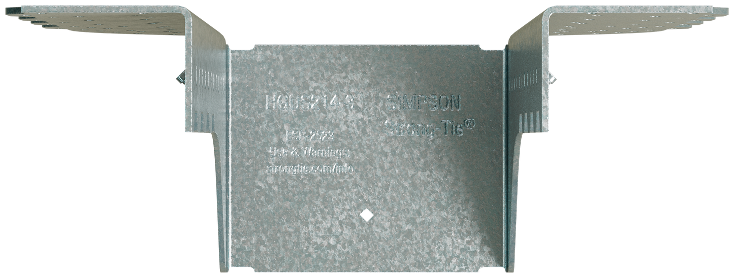 Simpson Strong-Tie HGUS214-3 HGUS® Galvanized Face-Mount Joist Hanger for Triple 2x14 (Pack of 12)