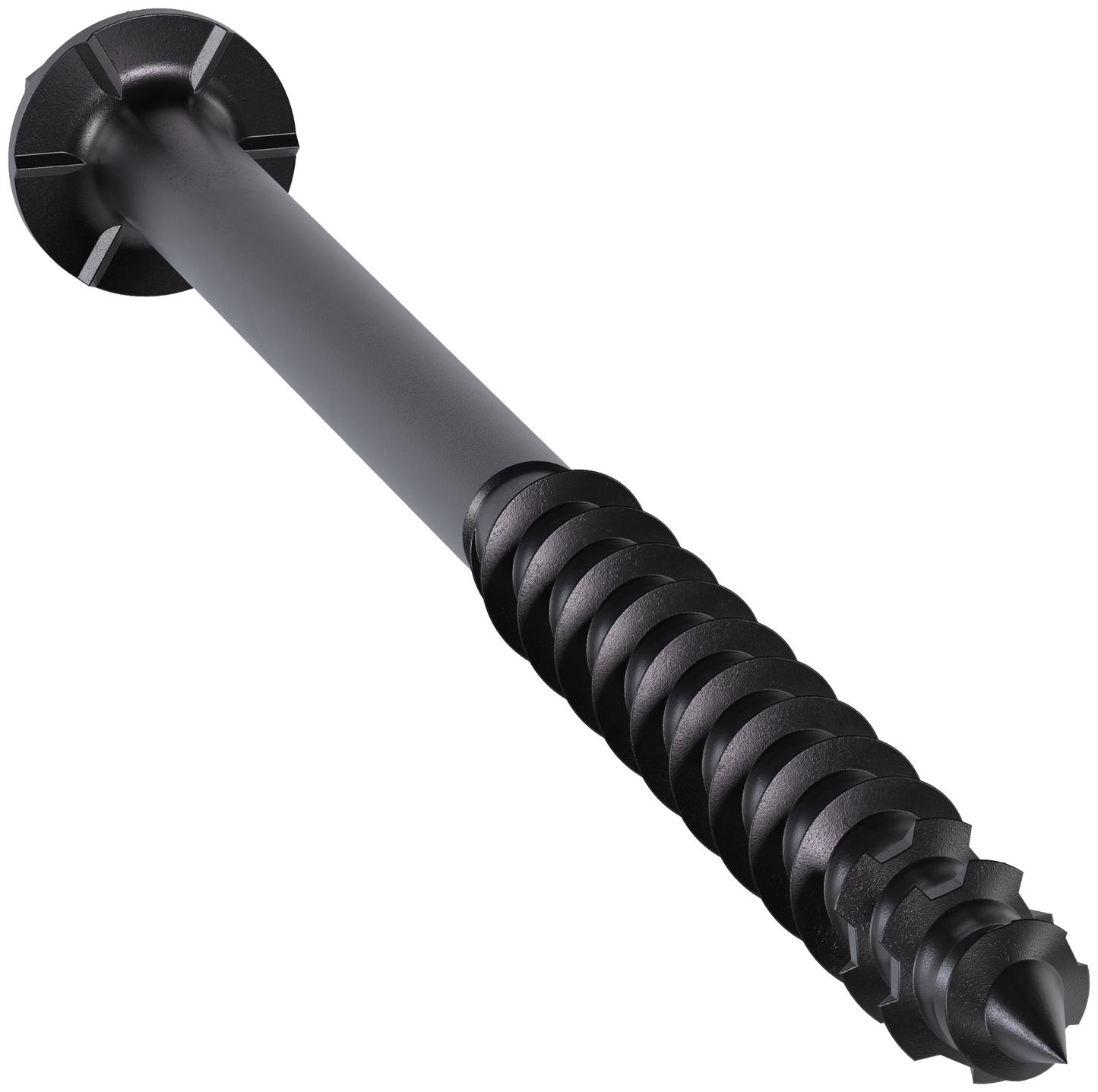 Simpson Strong-Tie TNTBL18314H Titen Turbo™ — 3/16 in. x 3-1/4 in. Hex-Head Concrete and Masonry Screw, Black (100-Qty) (Pack of 4)