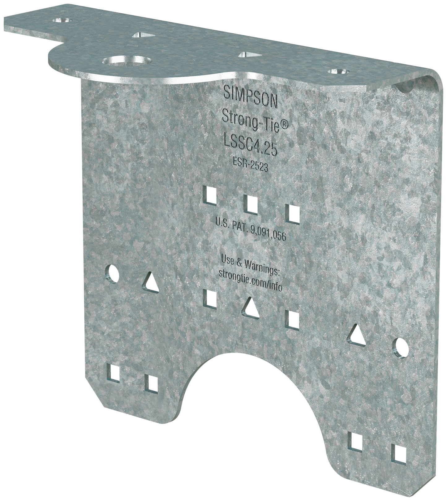 Simpson Strong-Tie LSSC4.25-R50 LSSC 4-1/4 in. 16-Gauge Galvanized Steel-Stud Clip (50-Qty) (Pack of 40)
