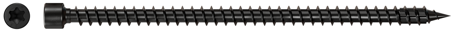 Simpson Strong-Tie SDCFC8X160 Strong-Drive® SDCFC TIMBER-CFC Screw — 0.315 in. x 6-1/4 in. T40, E-Coat® (250-Qty) (Pack of 39)