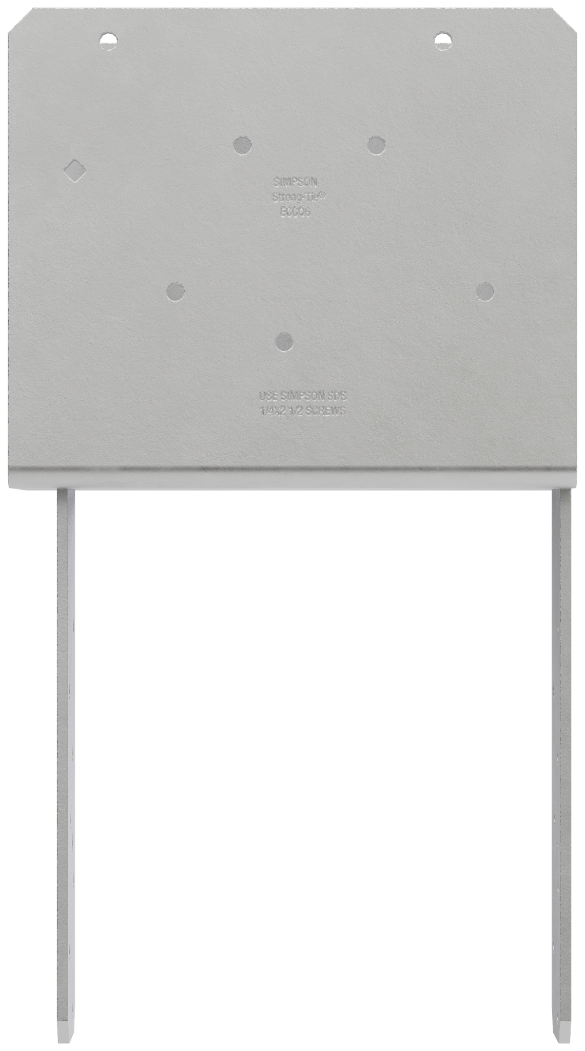 Simpson Strong-Tie ECCQ68SDS2.5 ECCQ™ End Column Cap for 6x Beam, 8x Post, with Strong-Drive® SDS Screws