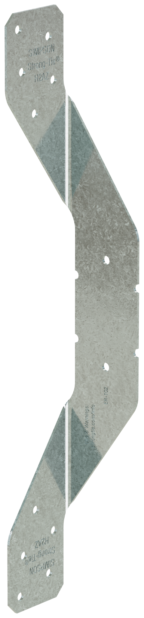 Simpson Strong-Tie H2AZ H2A 18-Gauge ZMAX® Galvanized Hurricane Tie (Pack of 3600)