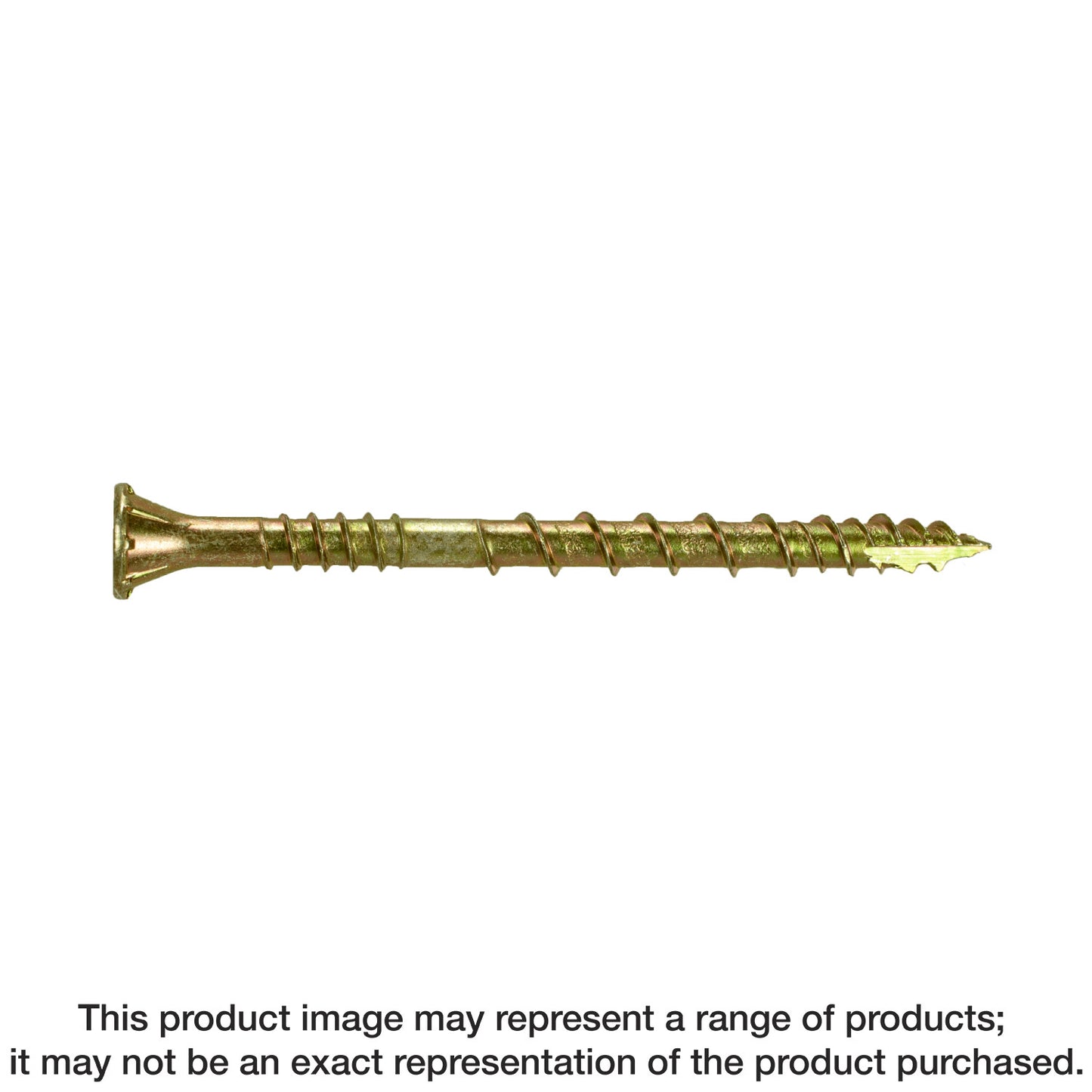 Simpson Strong-Tie CSVZ212R80 Strong-Drive® CSV Construction Screw — #10 x 2-1/2 in. T25, Flat Head, Yellow Zinc (80-Qty)