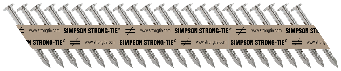 Simpson Strong-Tie T10A150MCN Strong-Drive® 33° SCNR™ RING-SHANK CONNECTOR Nail — 1-1/2 in. x .131 in. Type 316 (1500-Qty)
