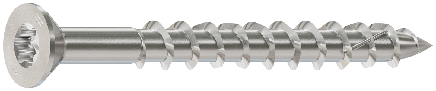 Simpson Strong-Tie S10200WP1 Deck-Drive™ DWP WOOD SS Screw — #10 x 2 in. T-25, Flat Head, Type 305 (1 lb.)