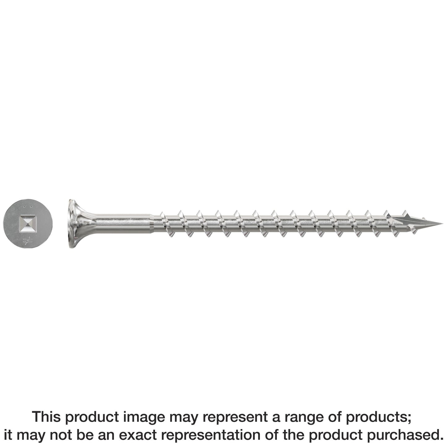 Simpson #8 x 2-1/2" Quik Drive SSWSCB 305 Stainless Steel Roofing Tile Collated Screws, Pkg 1500