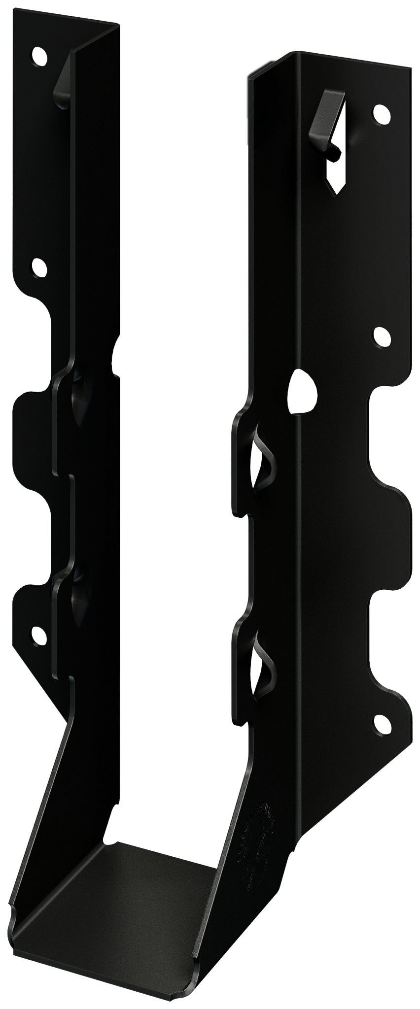 Simpson Strong-Tie LUS28PC Outdoor Accents® LUSPC ZMAX®, Black Powder-Coated Face-Mount Joist Hanger for 2x8 (Pack of 12)
