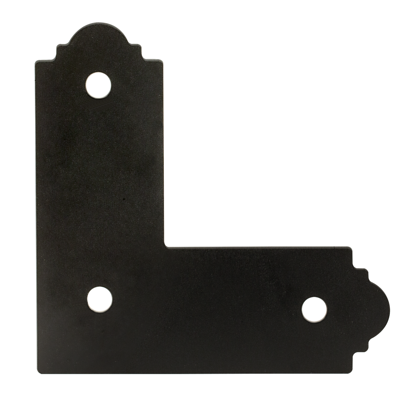 Simpson Strong-Tie APL4 Outdoor Accents® Mission Collection® ZMAX®, Black Powder-Coated L Strap for 4x4