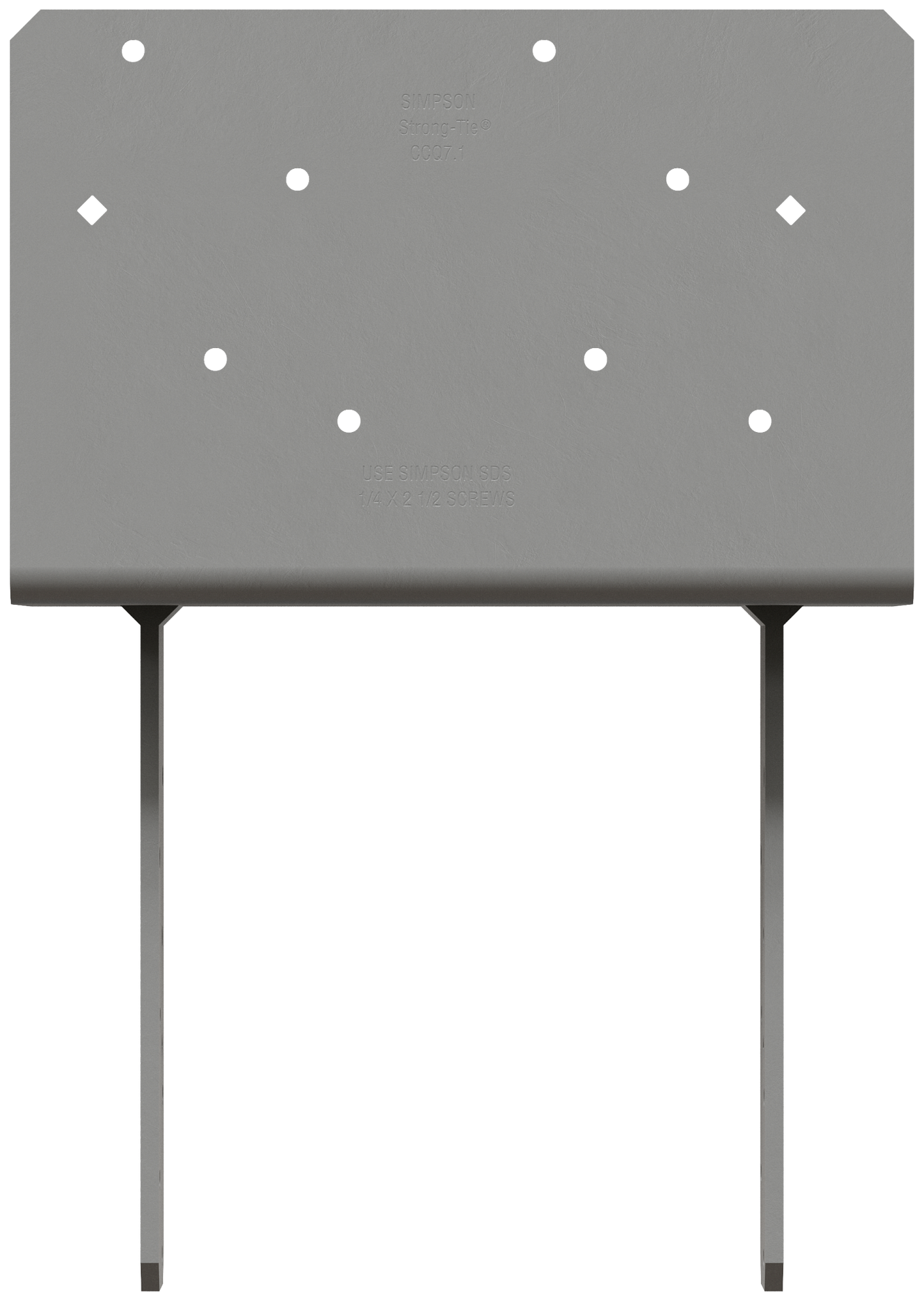 Simpson Strong-Tie CCQ78SDS2.5 CCQ™ Column Cap for 6-3/4 in. Beam, 8x Post with Strong-Drive® SDS Screws