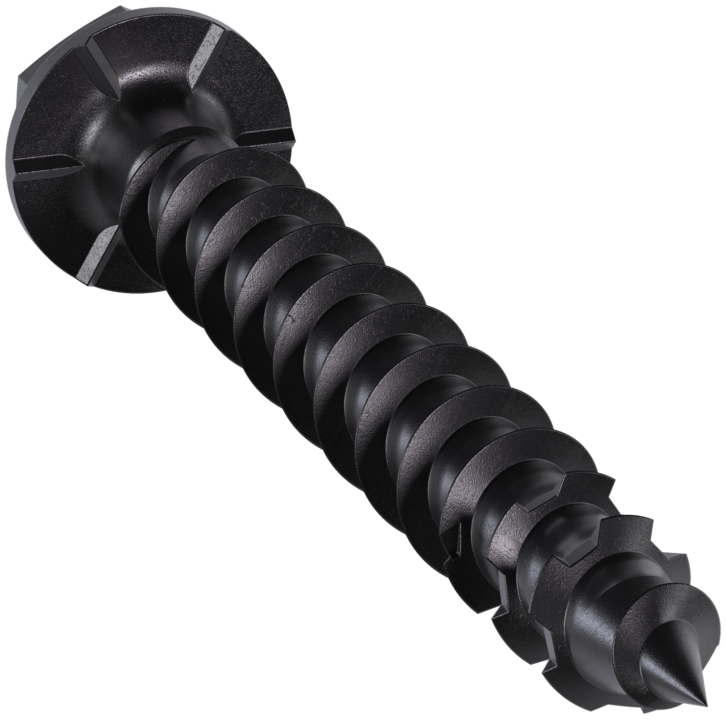 Simpson Strong-Tie TNTBL18134H Titen Turbo™ — 3/16 in. x 1-3/4 in. Hex-Head Concrete and Masonry Screw, Black (100-Qty) (Pack of 5)