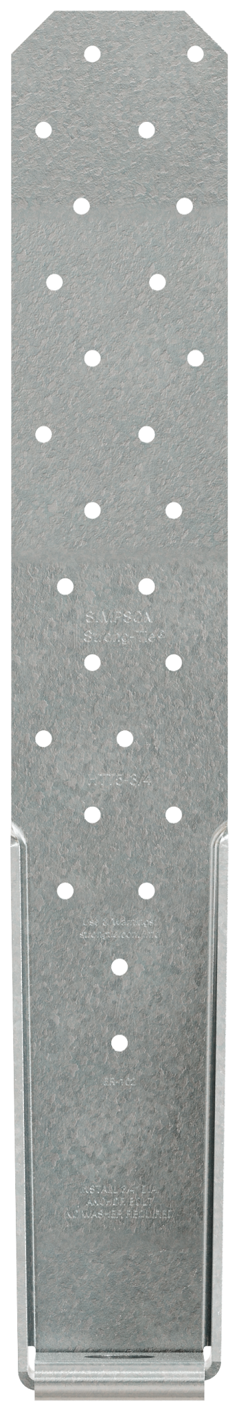 Simpson Strong-Tie HTT5-3/4 HTT 16-in. Heavy Tension Tie for 3/4-in. Anchor (Pack of 10)
