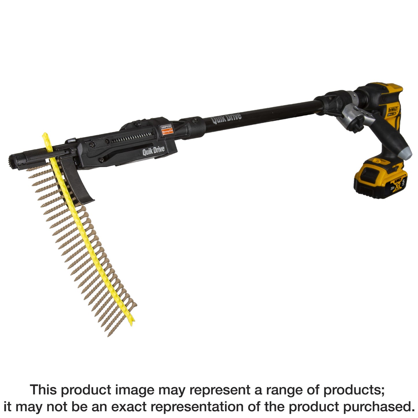 Simpson Strong-Tie PRO300SG2DC2K Quik Drive® Cordless PRO300SG2 Decking System w/ DeWalt® 2000 RPM Screwdriver Motor (Pack of 60)
