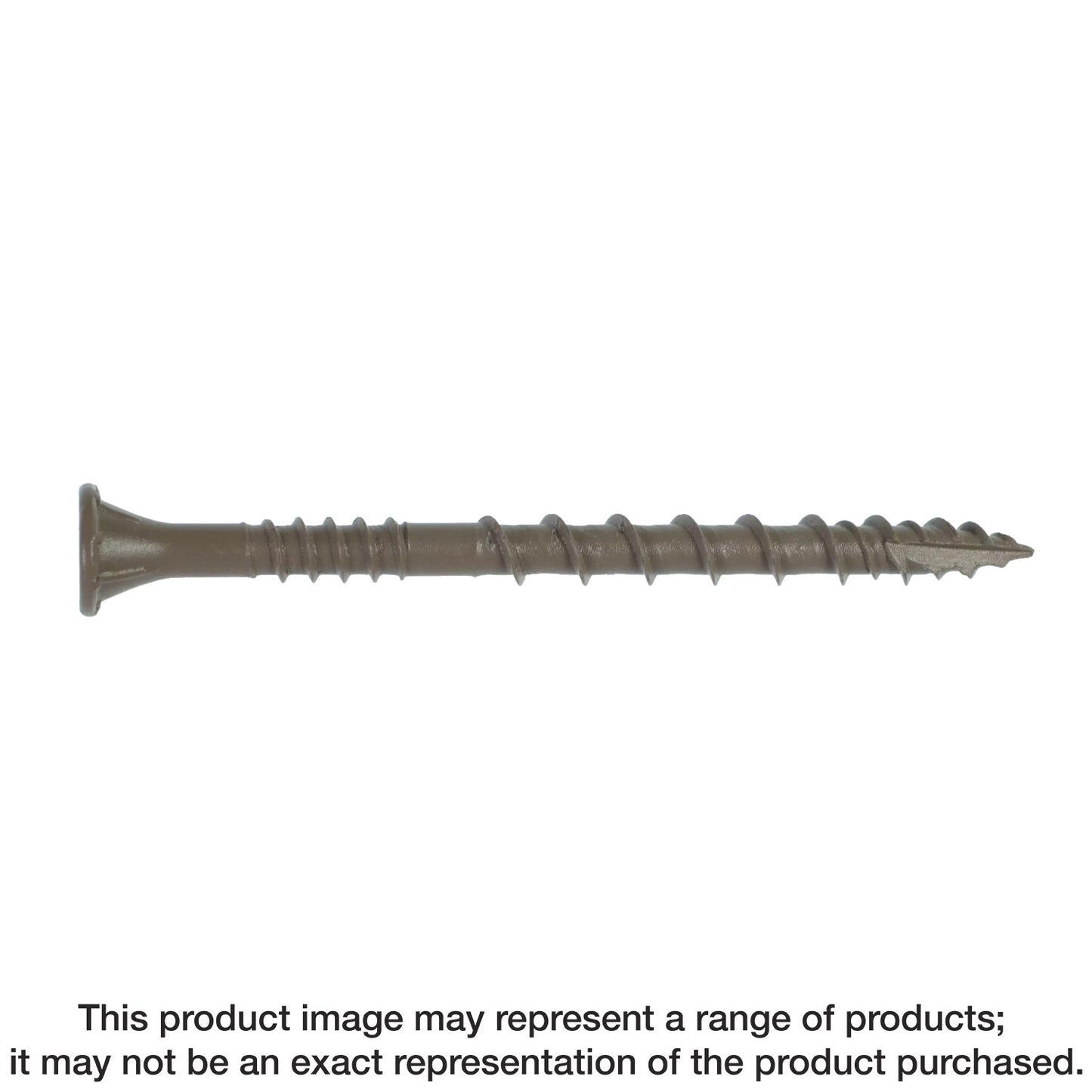 Simpson Strong-Tie DSVT212MB Deck-Drive™ DSV WOOD Screw — #10 x 2-1/2 in. T-25, Flat Head, Quik Guard®, Tan (1750-Qty) (Pack of 64)