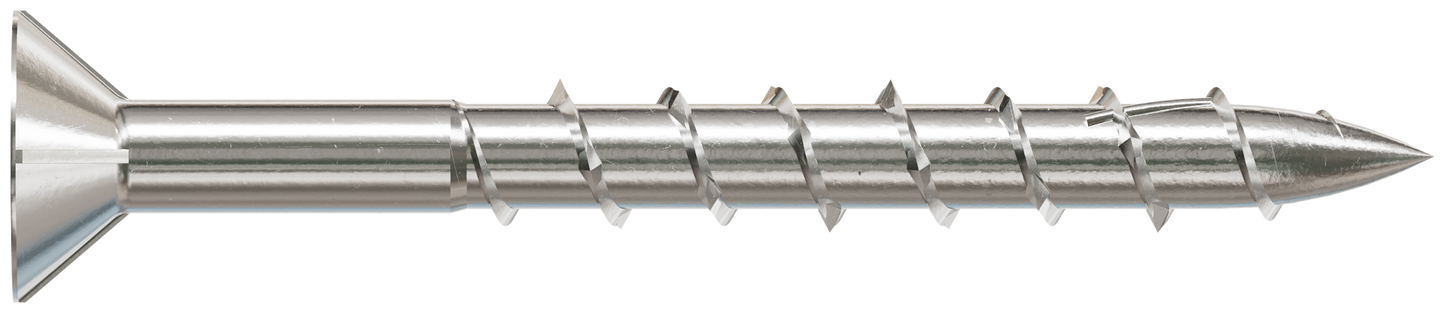 Simpson Strong-Tie S08162WP1 Deck-Drive™ DWP WOOD SS Screw — #8 x 1-5/8 in. T-20, Flat Head, Type 305 (1 lb.) (Pack of 10)
