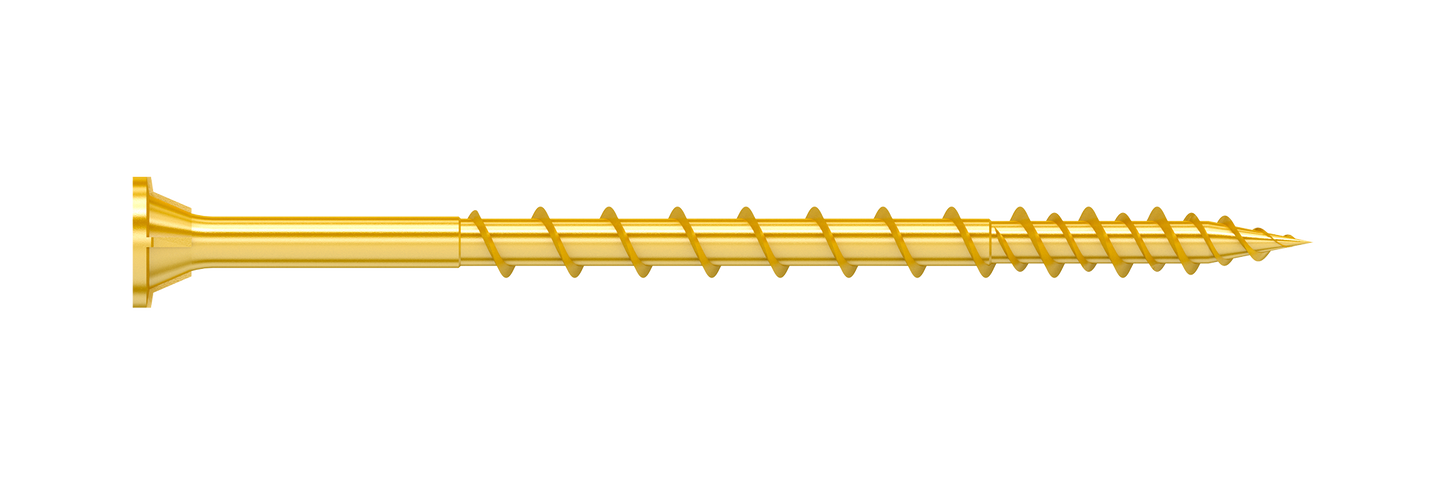 Simpson Strong-Tie WSV3S Strong-Drive® WSV SUBFLOOR Screw (Collated) — #9 x 3 in. T25, Yellow Zinc (1000-Qty)