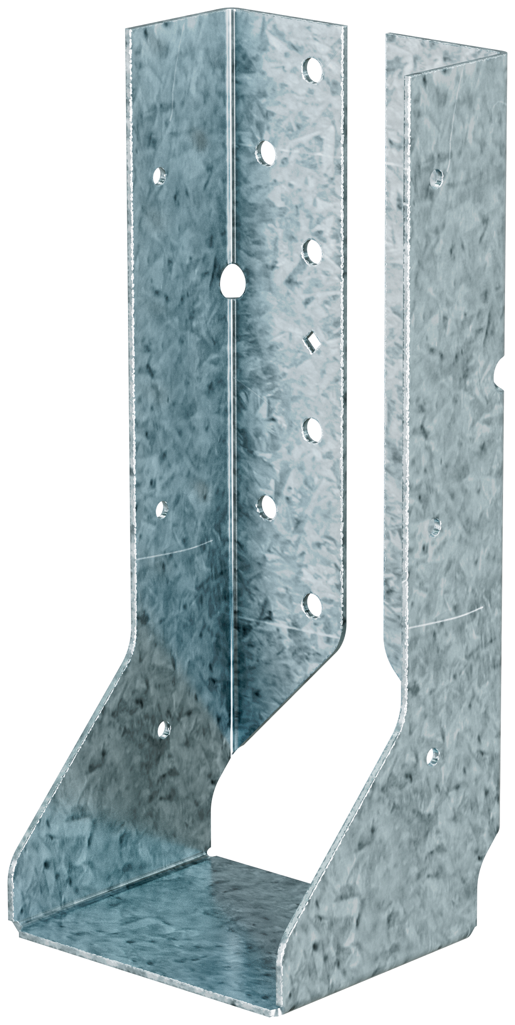Simpson Strong-Tie HUCQ410Z-SDSG HUCQ ZMAX® Galvanized Heavy Face-Mount Concealed-Flange Joist Hanger for 4x10 w/ Screws