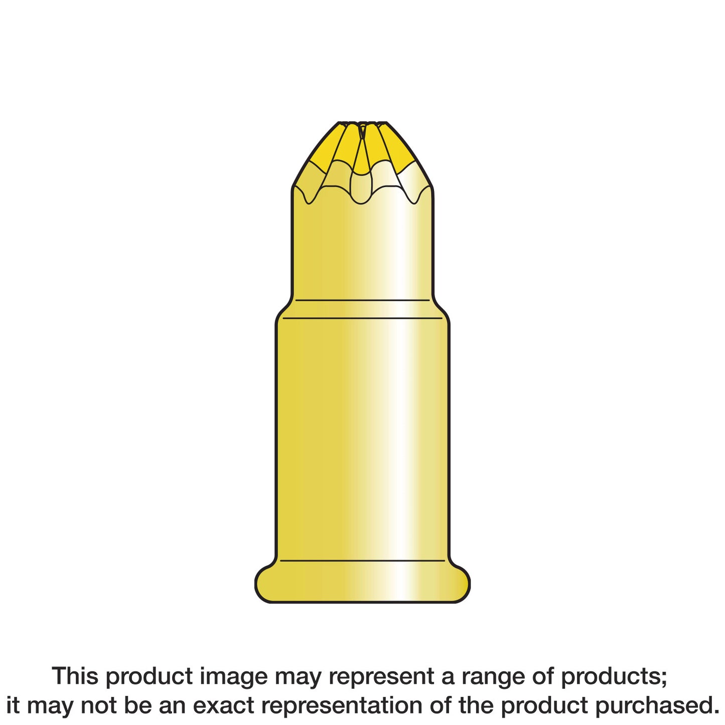 Simpson Strong-Tie P22AC4-RC25 P22AC 0.22-Caliber “A” Single-Shot Crimp Load, LVL 4, Yellow (25-Qty)