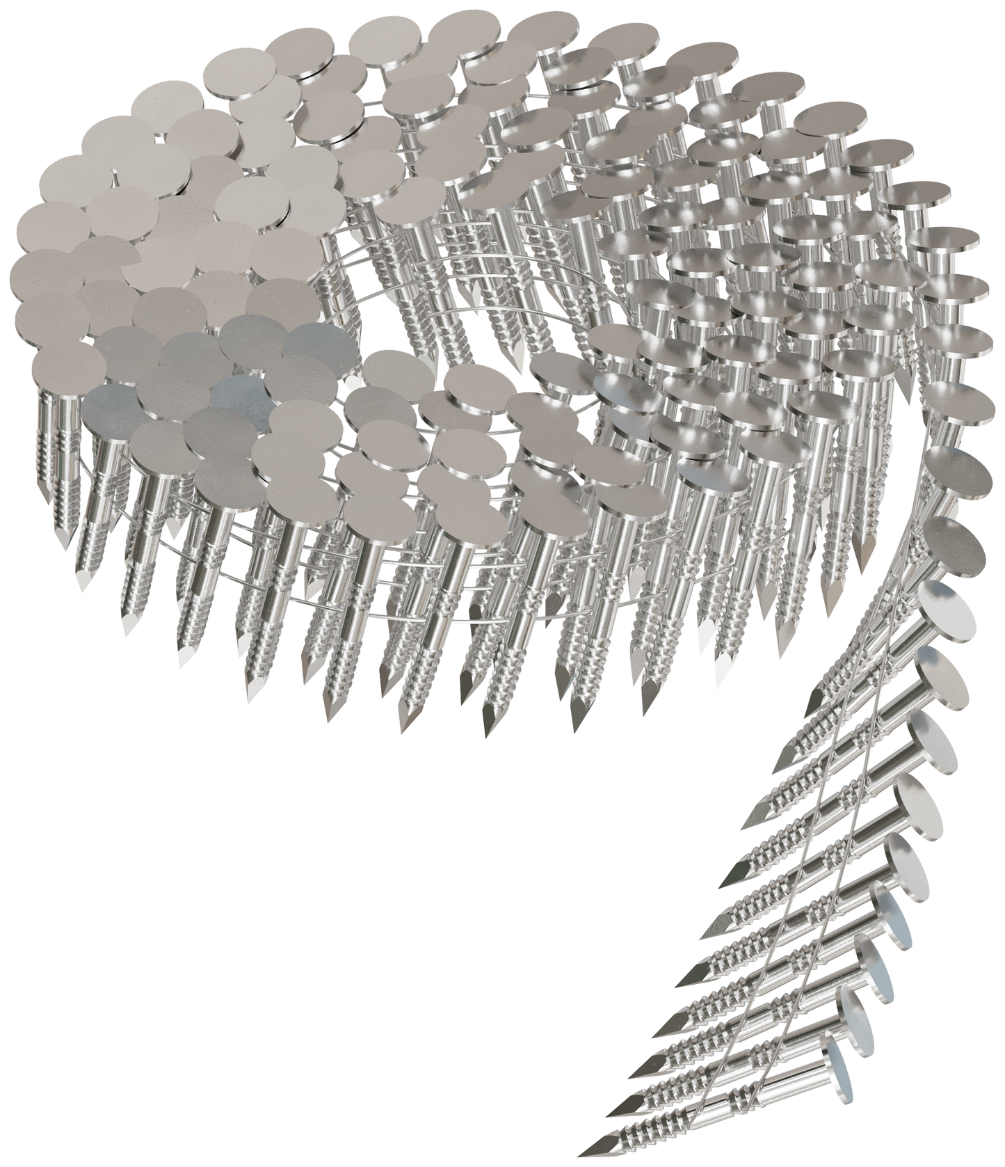 Simpson Strong-Tie T11A125RNJ 15° Wire Coil, Full Round Head, Ring-Shank Roofing Nail — 1-1/4 in. Type 316 (3600-Qty)