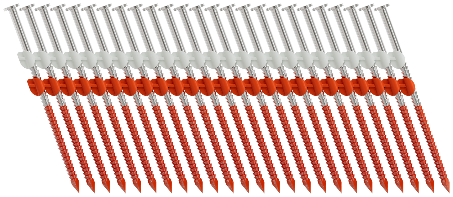 Simpson Strong-Tie S10A325CNB 20°–22° Plastic Strip, Full Round Head, Ring-Shank Nail — 3-1/4 in. x .131 in. Type 304 (4000-Qty) (Pack of 80)