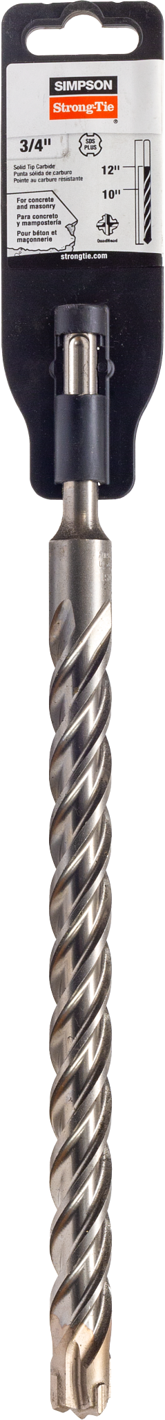 Simpson Strong-Tie MDPL07512Q 3/4 in. x 12 in. SDS-plus® Quad-Head Shank Drill Bit (Pack of 25)
