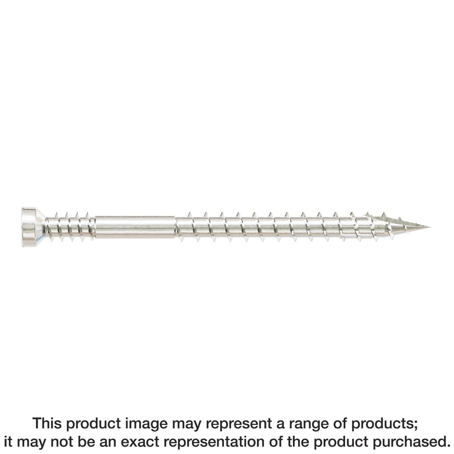 Simpson Strong-Tie FT07200T100 Finish Trim Screw — #7 x 2 in. T10, Trim-Head, Type 316 (100-Qty)