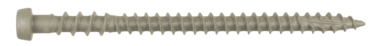 Simpson Strong-Tie DCU234GRR350 Deck-Drive™ DCU COMPOSITE Screw — #10 x 2-3/4 in. T20, Quik Guard®, Gray (350-Qty) (Pack of 6)