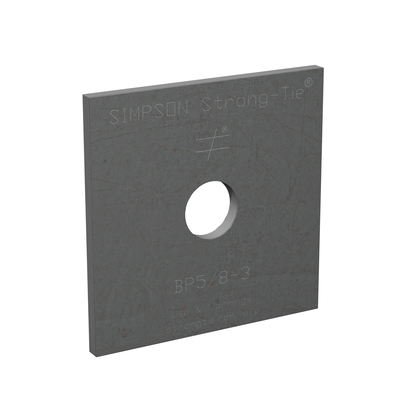 Simpson Strong-Tie BP 5/8-3 BP 3 in. x 3 in. Bearing Plate with 5/8 in. Bolt Dia.