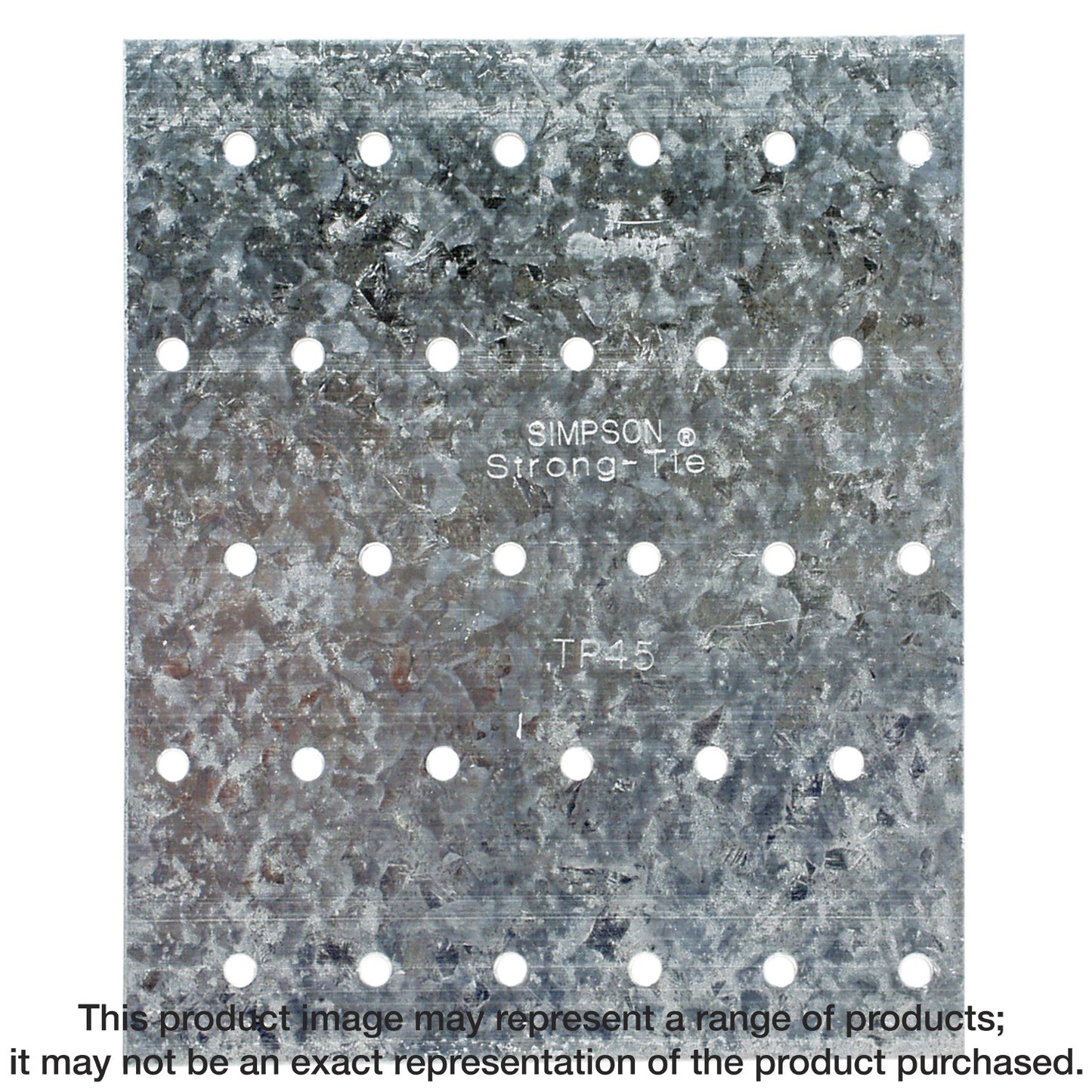 Simpson Strong-Tie TP45 TP 4-1/8 in. x 5 in. 20-Gauge Galvanized Tie Plate (Pack of 100)