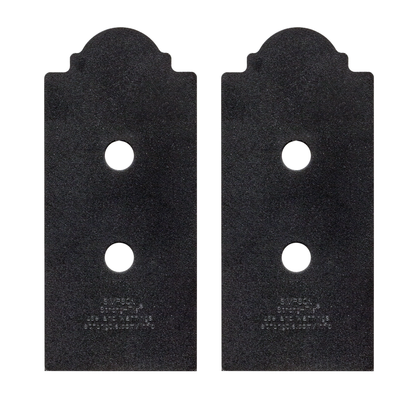 Simpson Strong-Tie APB44DSP Outdoor Accents® Mission Collection® ZMAX®, Black Post Base Side Plate for 4x (Qty-2) (Pack of 8)