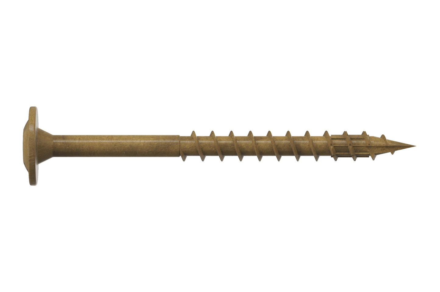 Simpson Strong-Tie CBT08200R300 Wafer-Head Construction Screw — #8 x 2 in. T20, Quik Guard®, Tan (300-Qty)