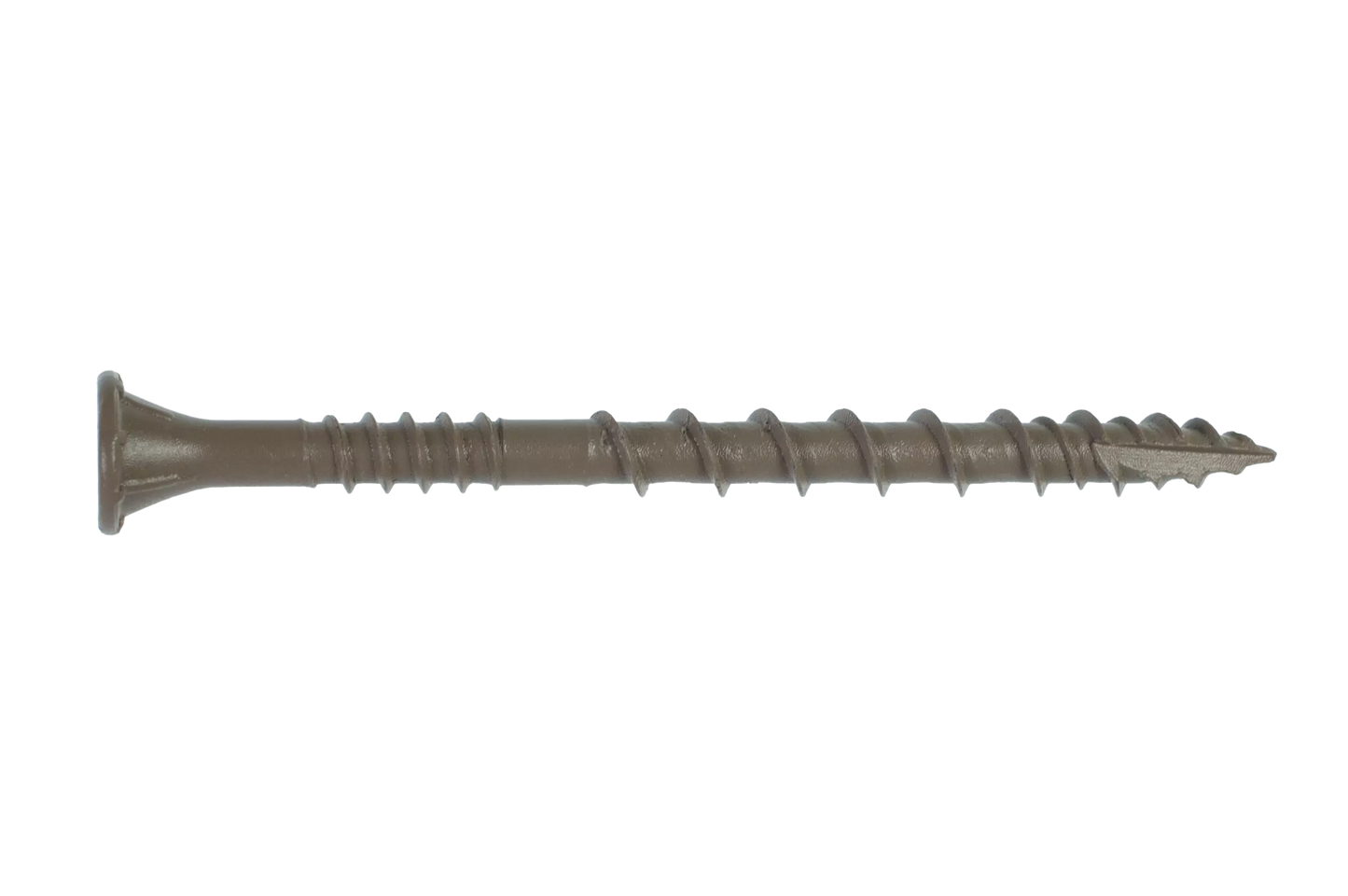 Simpson Strong-Tie DSVT212MB Deck-Drive™ DSV WOOD Screw — #10 x 2-1/2 in. T-25, Flat Head, Quik Guard®, Tan (1750-Qty)