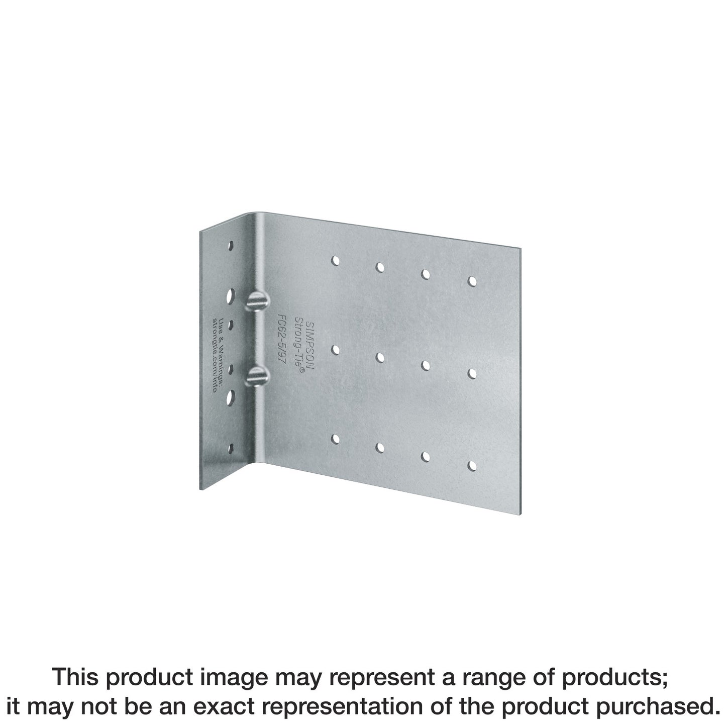 Simpson Strong-Tie FC32-5/97-R25 FC 2 in. x 3-1/2 in. x 5 in. 12-Gauge Bypass Framing Fixed-Clip Connector (Qty-25) (Pack of 144)