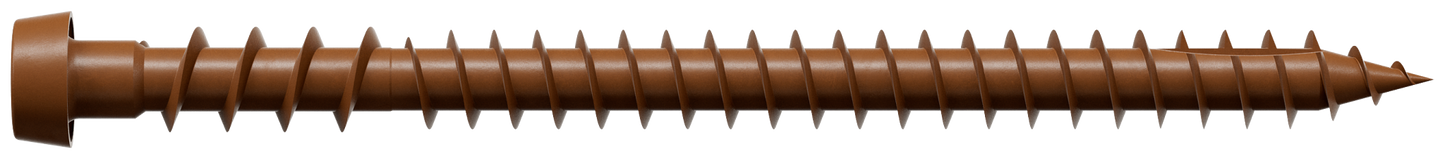 Simpson Strong-Tie DCU234RDMB Deck-Drive™ DCU COMPOSITE Screw — #10 x 2-3/4 in. T20, Quik Guard®, Red (1750-Qty) (Pack of 64)