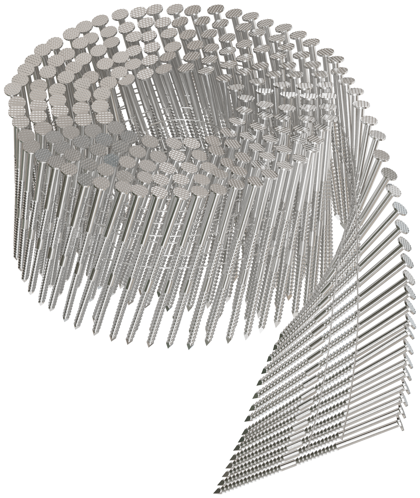 Simpson Strong-Tie S13A250SNBP 15° Wire Coil, Full Round Head, Ring-Shank Siding Nail — 2-1/2 in. Type 304 (900-Qty)