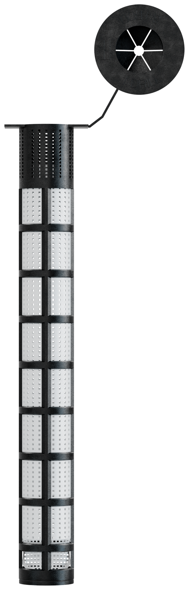 Simpson Strong-Tie AWS758P Opti-Mesh 8 in. Acrylic Adhesive Plastic Screen Tube for 3/4 in. Rod for AT-XP (Pack of 25)