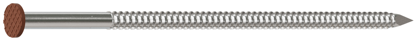 Simpson Strong-Tie S16SNDS1 Painted Siding Nail — 3-1/2 in. x .120 in. Type 304 Stainless Steel, Sienna (1 lb.) (Pack of 10)