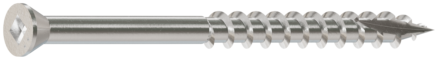 Simpson Strong-Tie S07225FB1 Trim-Head Screw, Square Drive — #7 x 2-1/4 in. #1 SQ, Type 305 (1 lb.)